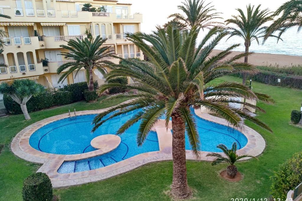 Estupendo Apartamento En Primera Linea De Playa Y Con Vistas Al Mar Dénia Eksteriør billede